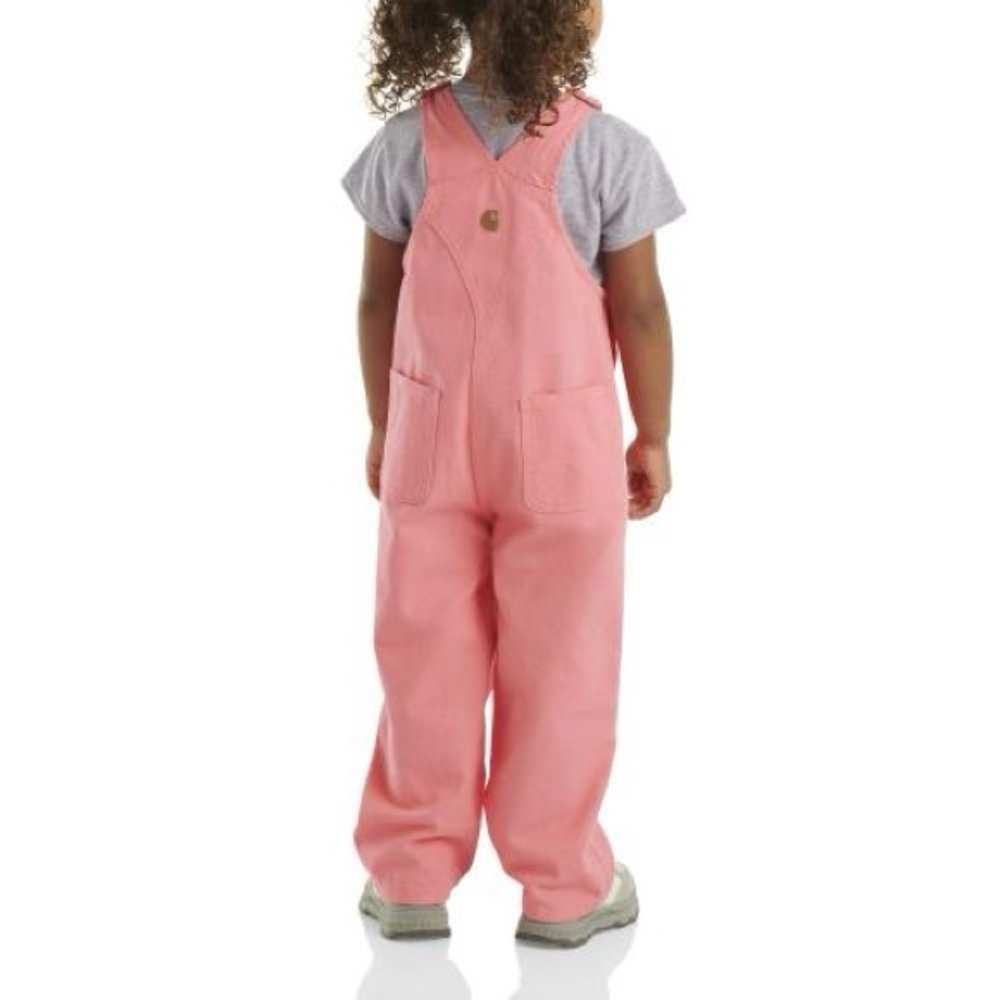 Carhartt CM9712 - Loose Fit Canvas Bib Overall - Toddler Girls 18 Mo - Picture 2 of 6